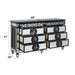 Varian II - Dresser - Mirrored, Black & Sliver ACME