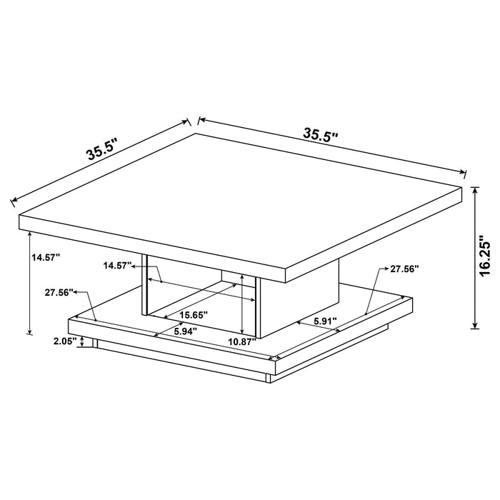 Square Coffee And End Table Set Furniture Max