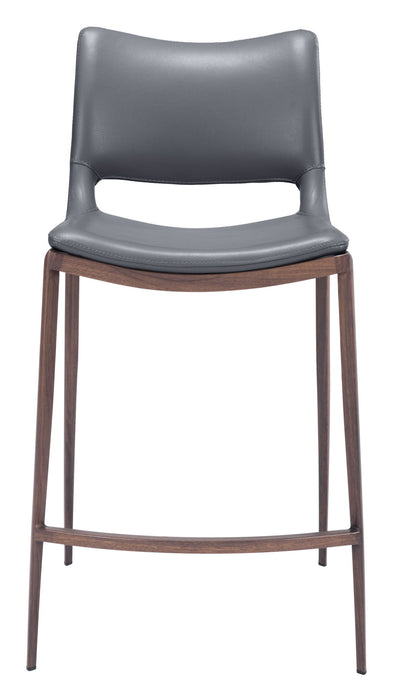 Ace - Counter Chair With Walnut Legs (Set of 2) Zuo Modern
