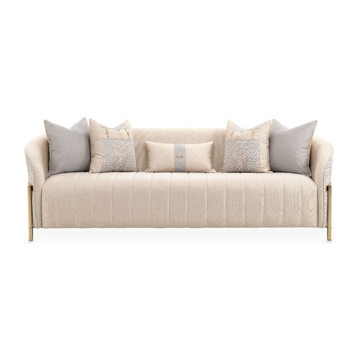 Lisbon - Sofa - Opal / Gold Michael Amini