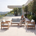 Outdoor Sofa Set Of 3 With Weather Resistant Cushions (Coffee Table Not Included) - Oak Home Essentials