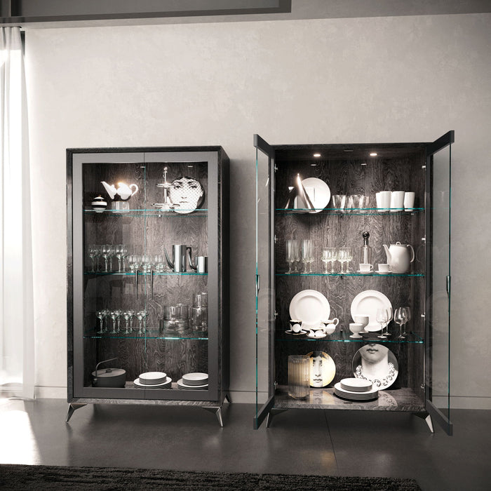 Krystal - 2 Door Vitrine - Black Camelgroup Italy