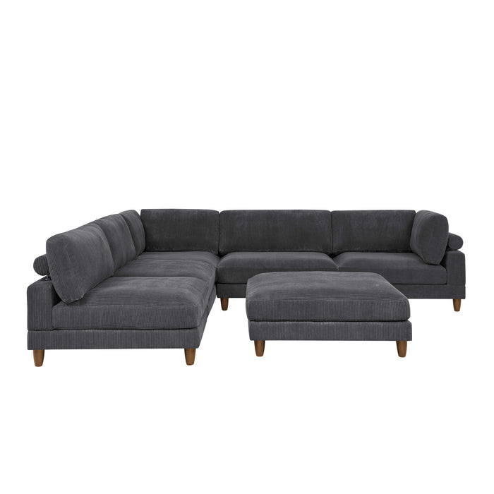 Modern Modular Sectional With Adjustable Back Support Home Essentials