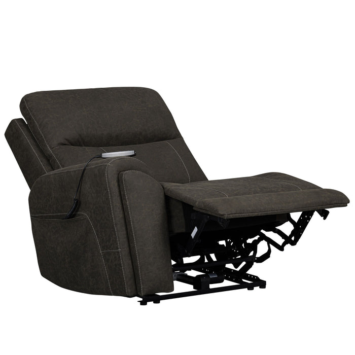 Gaia - LAF Recliner With Power Headrest, Footrest, Massage, Heat - Sable New Classic