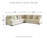 Rawcliffe - 5-Piece Sectional - Parchment Signature Design by Ashley®