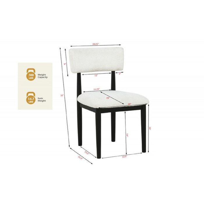 Contemporary Upholstered Dining Chairs (Set of 2) Home Essentials