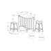 3 Pieces Dining Set, Counter Height, Rectangular, Small, Contemporary & Modern 8th Street