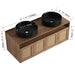 Bathroom Vanity & Art Sink, 2 Soft Close Doors, Float Mounting Design Home Essentials