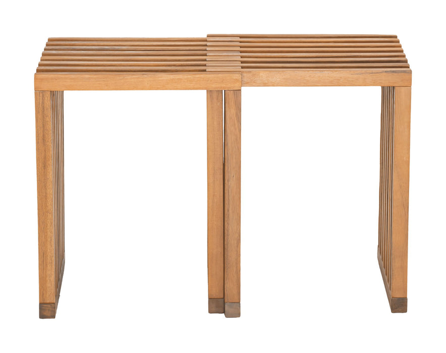 Riviera - Extendable Stool (Set of 2) - Natural Zuo Modern