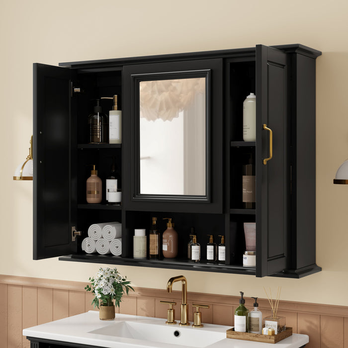 Modern Wall Mounted Medicine Cabinet With Mirror Hearth and Haven