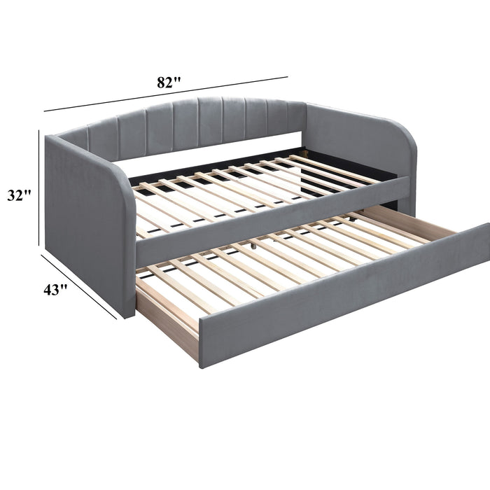 Modern Day Bed Trundle With Slat Support Home Essentials