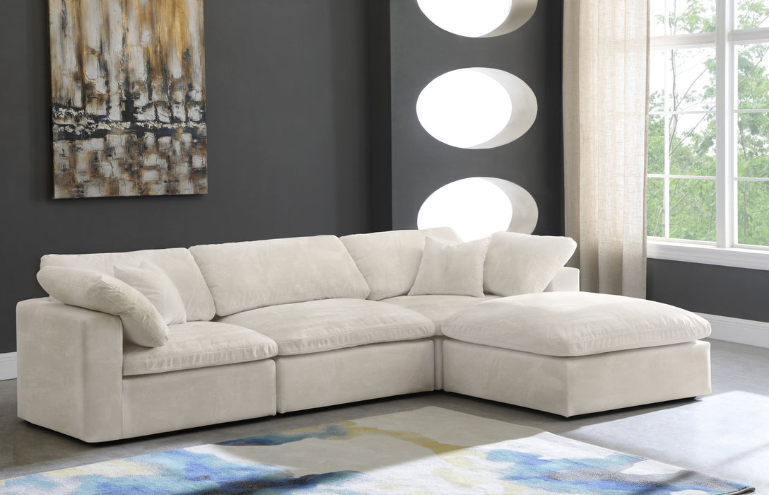 Cozy - Velvet Comfort Modular Sectional - Cream