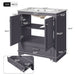 Bathroom Vanity With Sink, Cabinet & 2 Soft Closing Doors & Adjustable Shelf Hearth and Haven