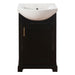 20" Bathroom Vanity With Bulged Sink, Freestanding Single Vanity Set, Soft Close Door Hearth and Haven