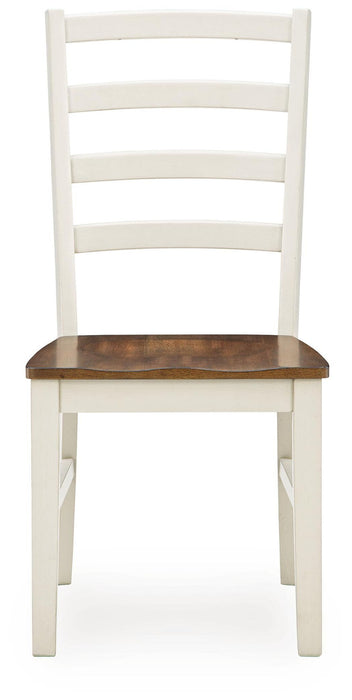 Brinfern - Dining Room Side Chair (Set of 2) - Brown / Antique White Signature Design by Ashley®
