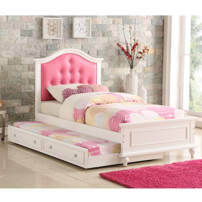Contemporary Style Bed With Trundle Home Essentials