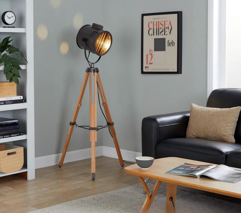 Ahoy - Industrial Floor Lamp - Natural / Antique Lumi Source