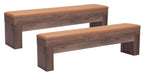 Bonkers - Storage Bench (Set of 2) - Brown Zuo Modern