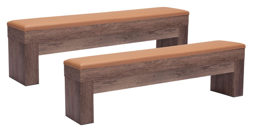 Bonkers - Storage Bench (Set of 2) - Brown Zuo Modern