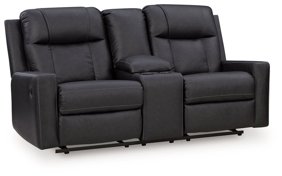 Mackmenville - Double Reclining Loveseat With Console Benchcraft®