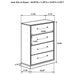 Edmondson - 4 Drawer Chest - Natural / Gray Furniture Max