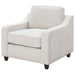 Mahaffey - Upholstered Sloped Track Arm Chair - Beige Furniture Max