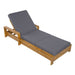 Chaise Lounge With 3 Fold Cushion Set, 3 Position Adjustable Backrest Noble House