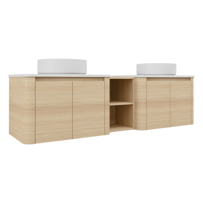 Mounted Bathroom Vanity With Art Sink, 1 Storage Shelf, Soft Close Door Home Essentials