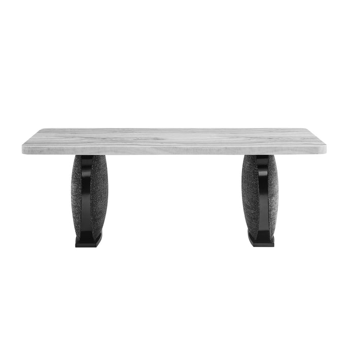 Dining Table With Upholstered Legs - Black Global Furniture USA