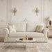 Sofa With Rolled Arms, 3 Seater Couch, Living Room Accent Home Essentials