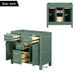 Freestanding Bathroom Vanity With 4 Drawers & 2 Cabinets - Green Hearth and Haven