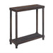 Narrow Side End Tables With Shelf (Set of 2) Home Essentials