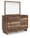 Chirason - 3 Pc. - Full Panel Storage Bed, Dresser And Mirror - Brown Signature Design by Ashley®