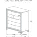 5 Drawer Bedroom Chest Of Drawers - White Furniture Max