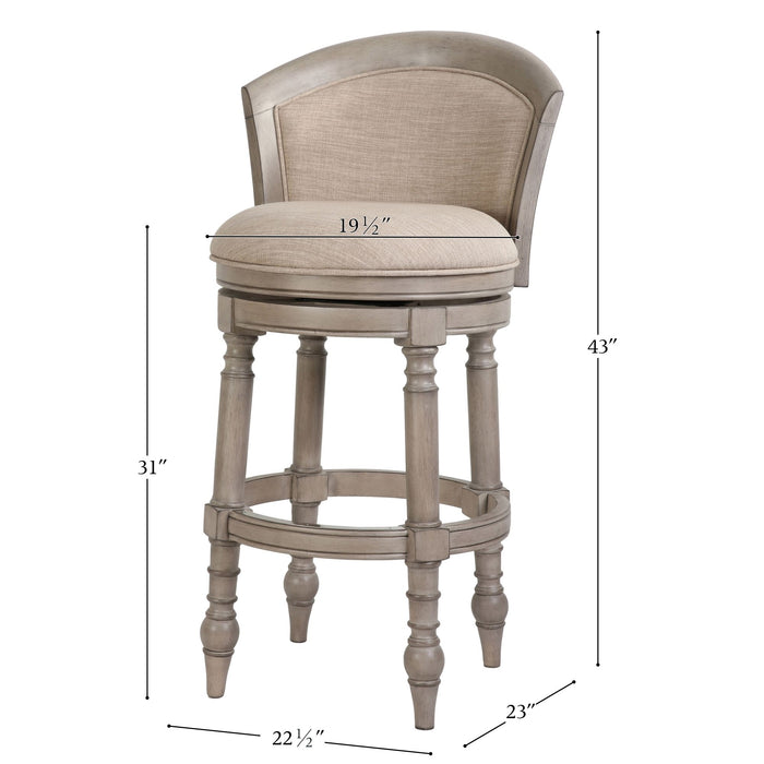 Barrel Back Stool With Swivel Home Essentials