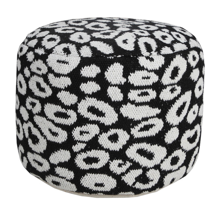 Blend Cotton Ottoman - Black