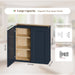 Shaker Wall Cabinet With Soft Close Hinges, Adjustable Shelves, Double Door Home Essentials
