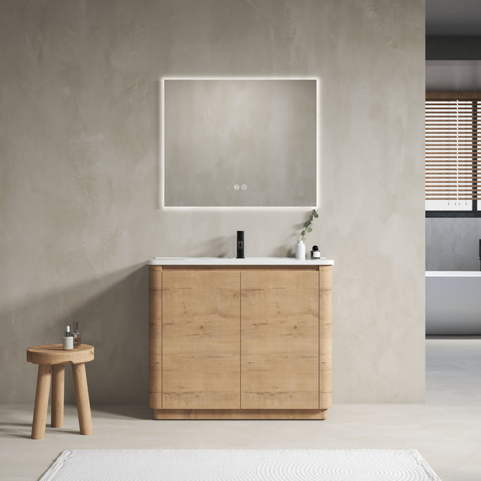 Freestanding Bathroom Vanity With Sink & 2 Soft Close Doors Home Essentials