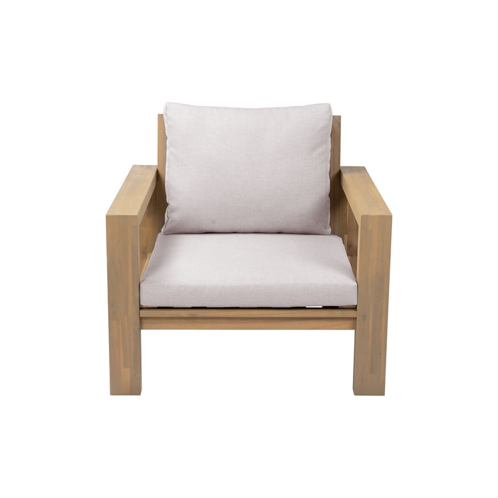 Stylish Outdoor Armchair With Cushion For Garden Hearth and Haven