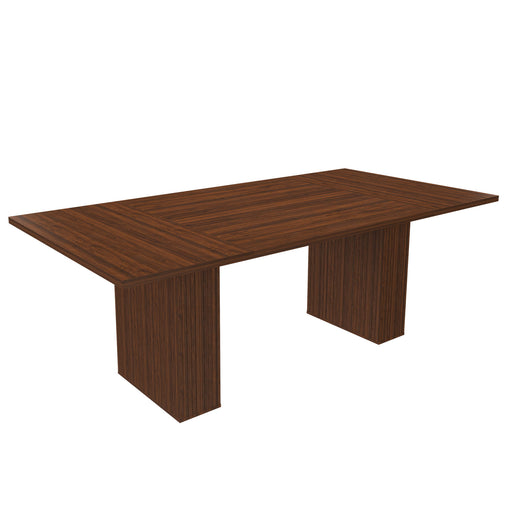 Rectangular Dining Table With Storage Base - Walnut Home Essentials