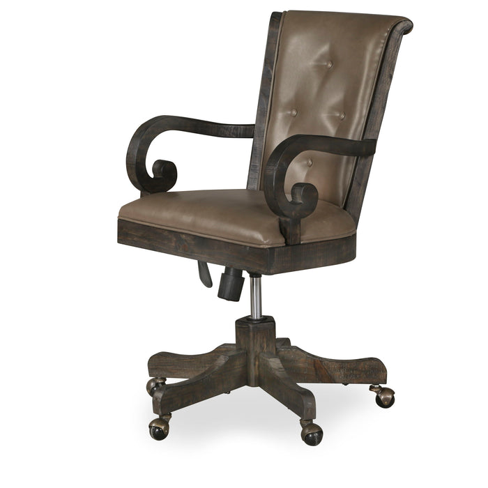 Bellamy - Fully Upholstered Desk Chair - Peppercorn Magnussen Furniture