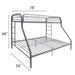 Tritan - Twin / Full Bunk Bed - Silver Acme