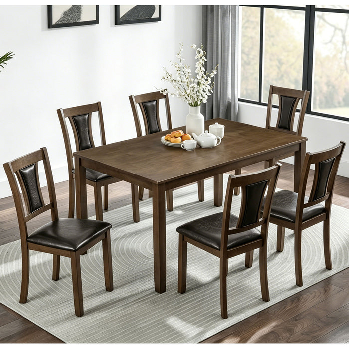 Modern Dining Table Set With Upholstered Chairs Home Essentials