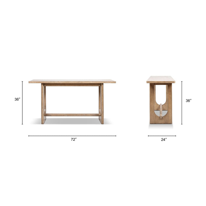 Turnkey - Trestle Console Table - Antique Brown Jennifer Taylor Home