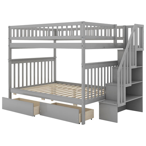Bunk Bed With Staircase Hearth and Haven