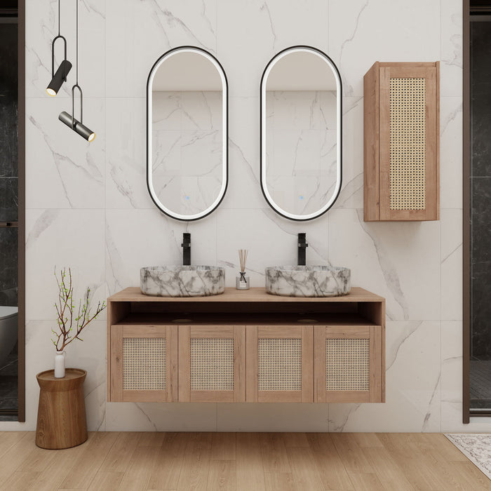 Bathroom Vanity & Art Sink And Side Cabinet, Float Mounting Design Home Essentials