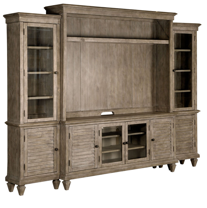 Calistoga - Rustic Entertainment Wall - Dovetail Gray Magnussen Furniture
