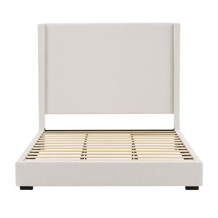 Hampton - Upholstered Platform Bed With Tall Headboard House & Home Furniture