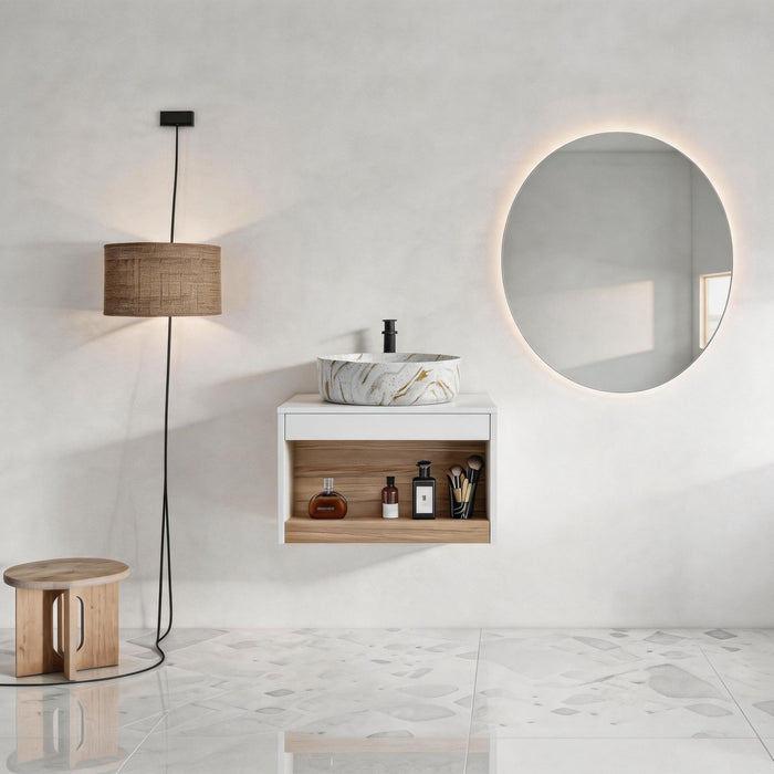 Floating Bathroom Vanity With Vessel Sink Home Essentials