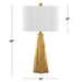 Pompeii - Contemporary Table Lamp - Gold / White Lumi Source